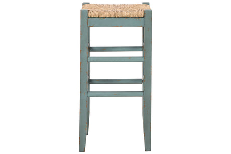 Mirimyn Teal Bar Height Barstool, Set of 2 from Ashley - Luna Furniture