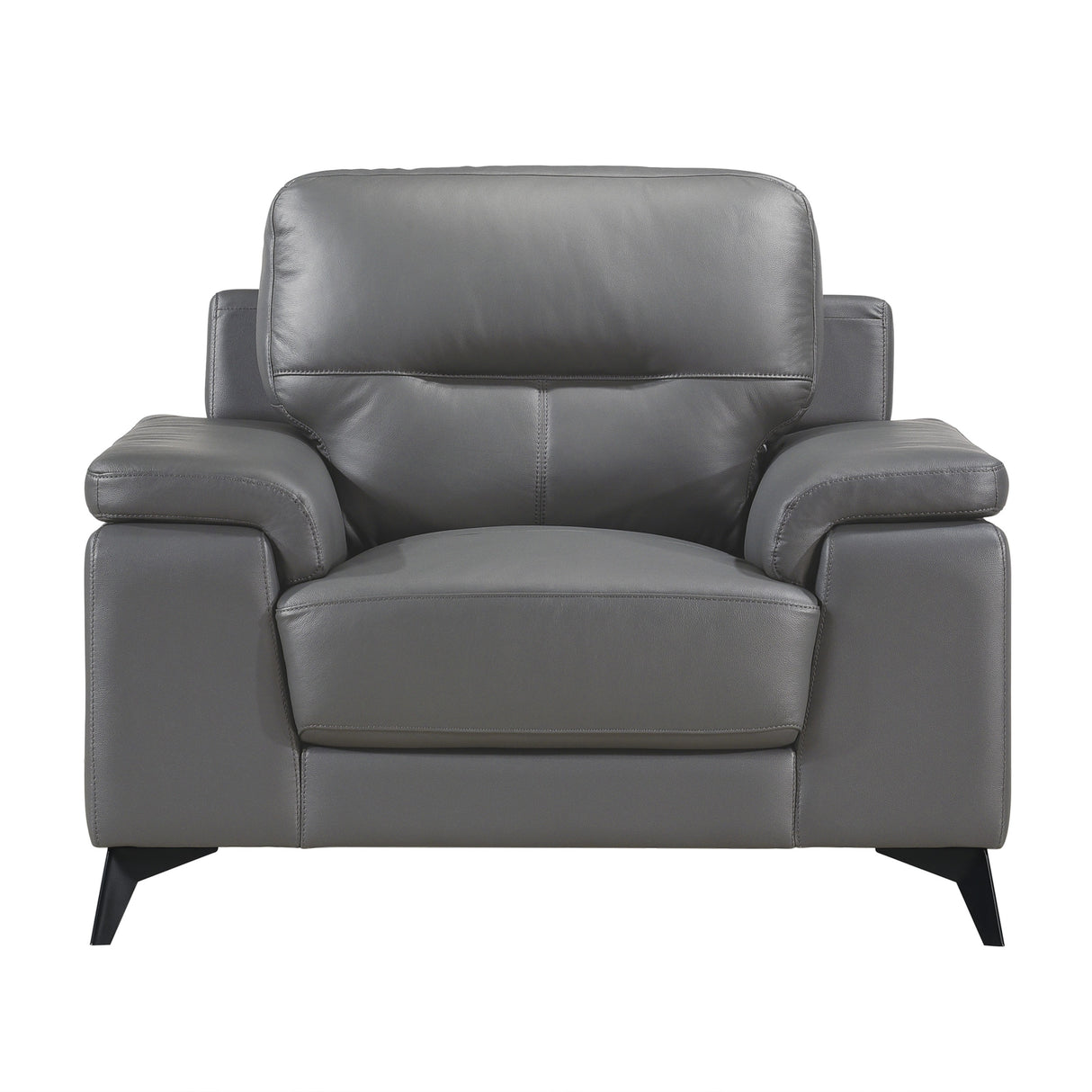 Mischa Dark Gray Top-Grain Leather Living Room Set from Homelegance - Luna Furniture