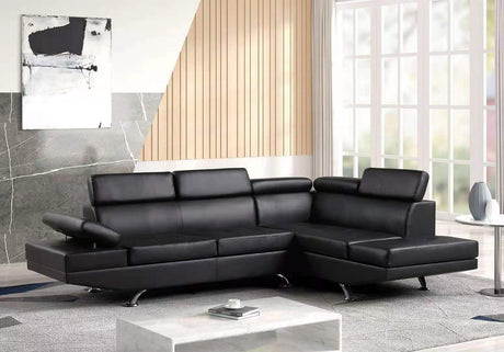 Moderno Black RAF Sectional from Happy Homes - Luna Furniture