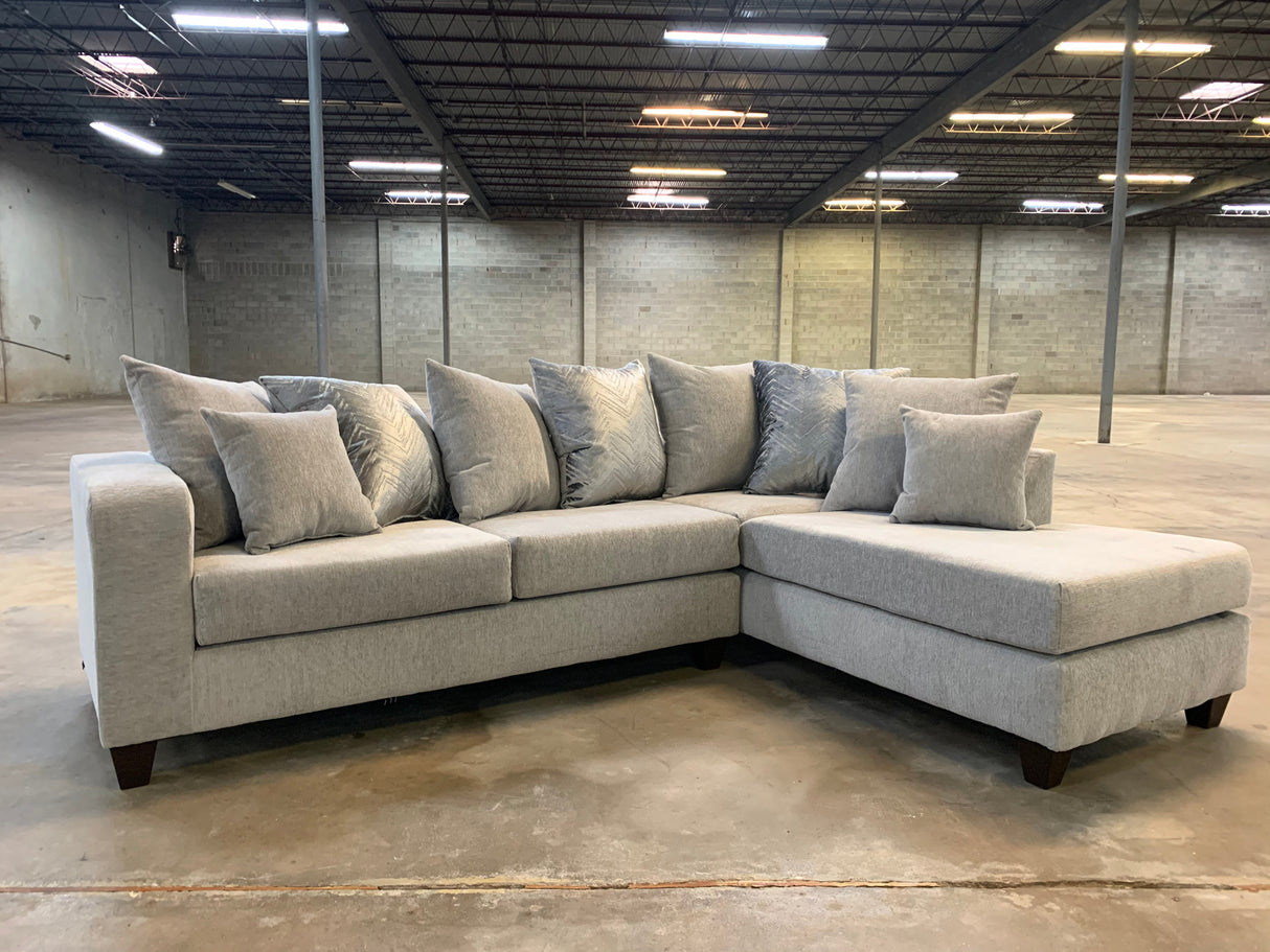 Monroe Dove RAF Sectional from Happy Homes - Luna Furniture