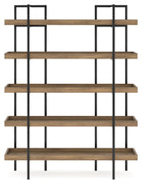Montia Light Brown 76" Bookcase from Ashley - Luna Furniture
