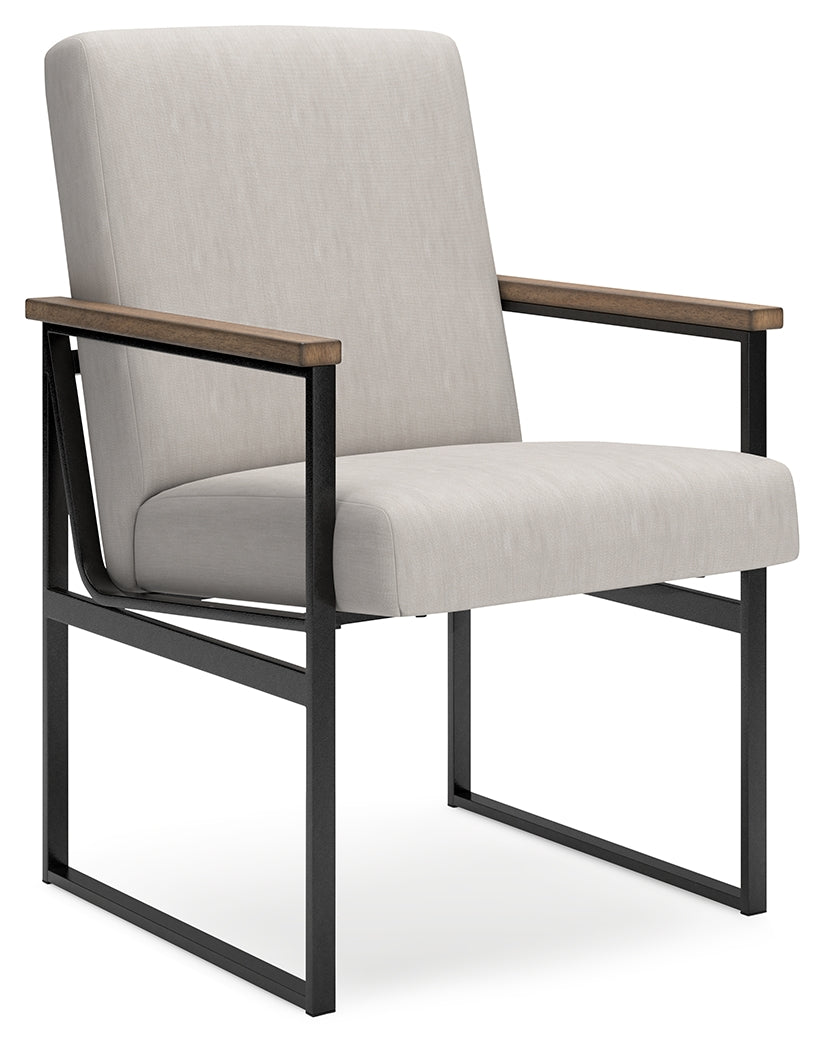 Ashley Montia Light Brown Home Office Desk Chair - Luna Furniture
