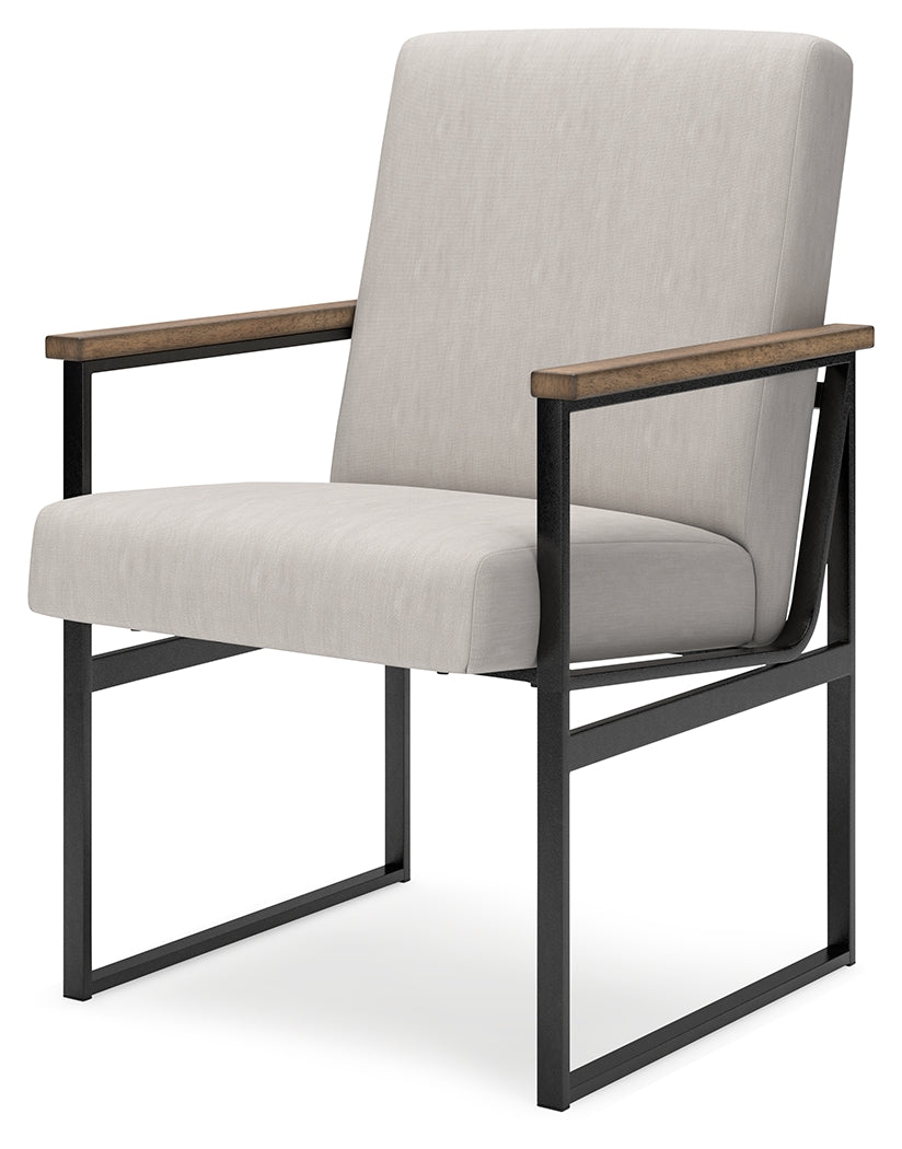 Ashley Montia Light Brown Home Office Desk Chair - Luna Furniture