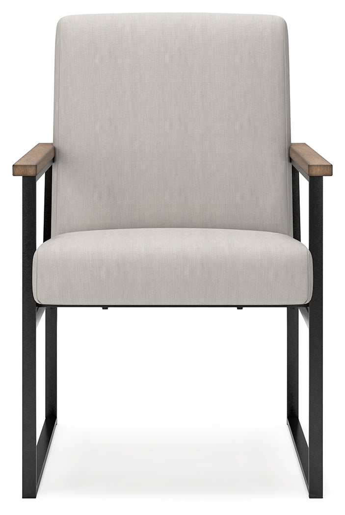 Ashley Montia Light Brown Home Office Desk Chair - Luna Furniture