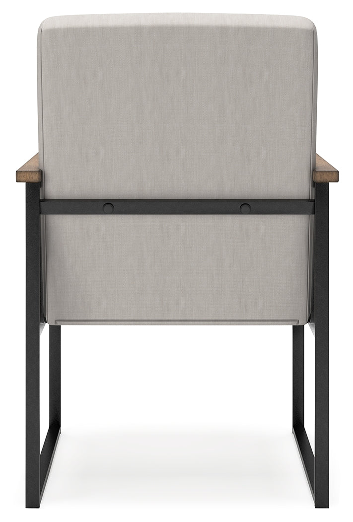Ashley Montia Light Brown Home Office Desk Chair - Luna Furniture