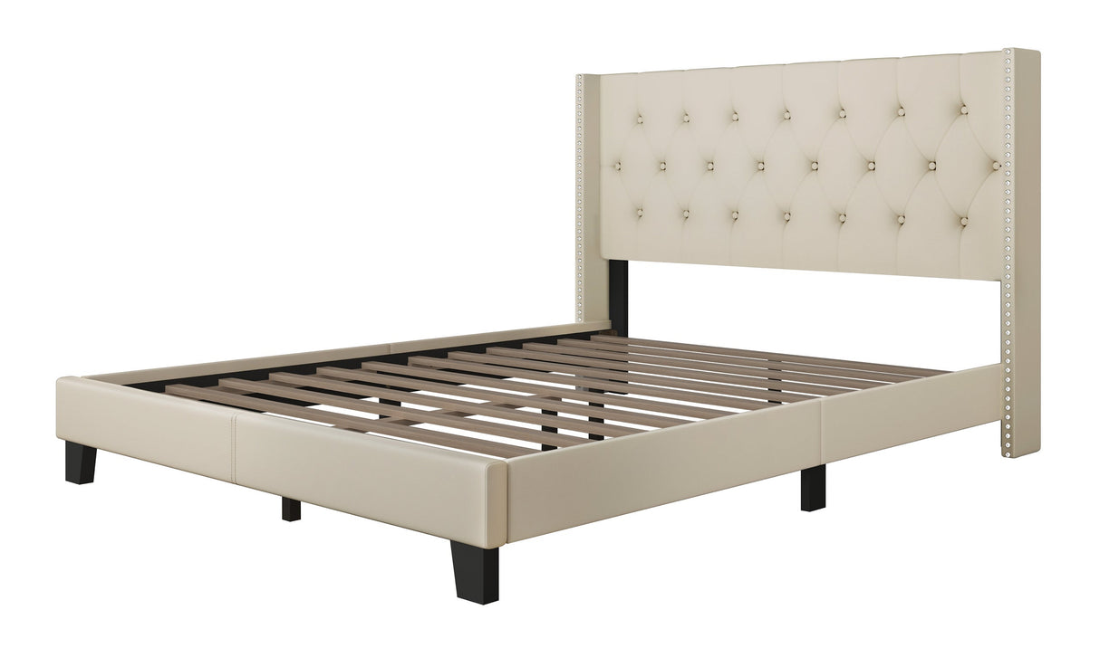 Moonstar Beige Twin Platform Bed from Happy Homes - Luna Furniture