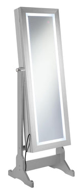 Moore Silver Jewelry Cheval Mirror from Coaster - Luna Furniture