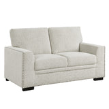 Morelia Beige Loveseat from Homelegance - Luna Furniture