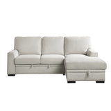 Morelia Beige RAF Storage Sleeper Sofa Chaise from Homelegance - Luna Furniture