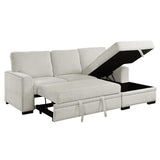 Morelia Beige RAF Storage Sleeper Sofa Chaise from Homelegance - Luna Furniture