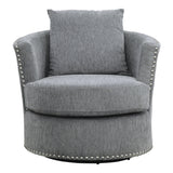 Morelia Dark Gray Swivel Chair from Homelegance - Luna Furniture