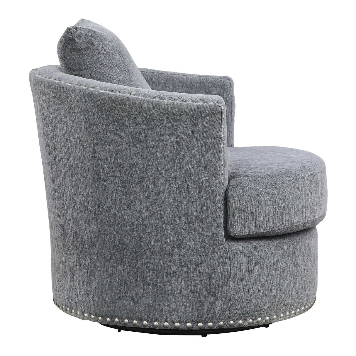 Morelia Dark Gray Swivel Chair from Homelegance - Luna Furniture
