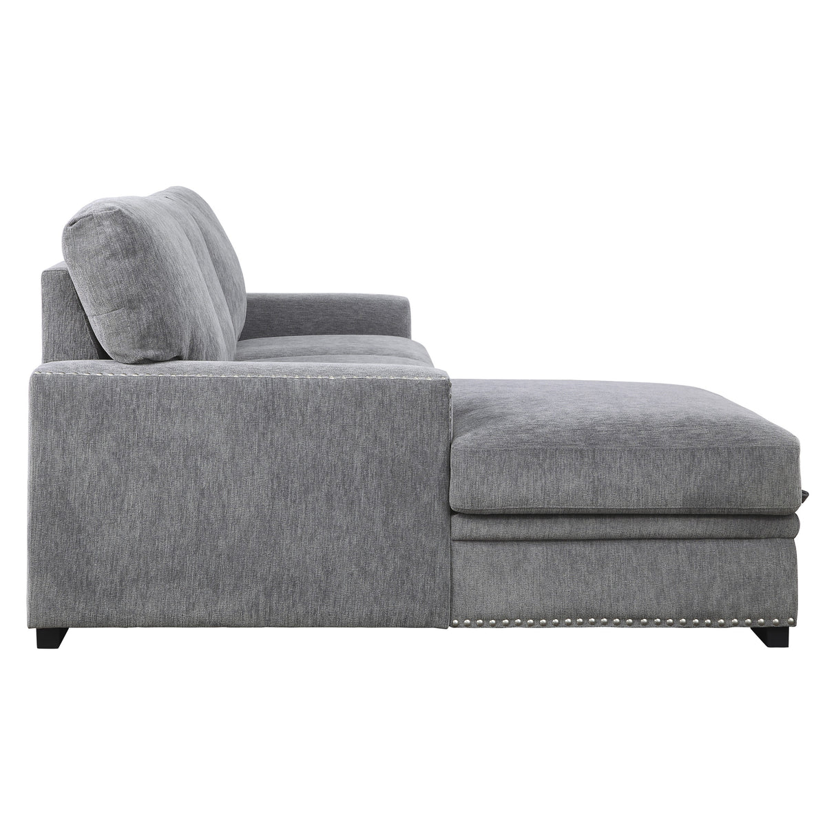 Morelia Gray LAF Storage Sleeper Sofa Chaise from Homelegance - Luna Furniture
