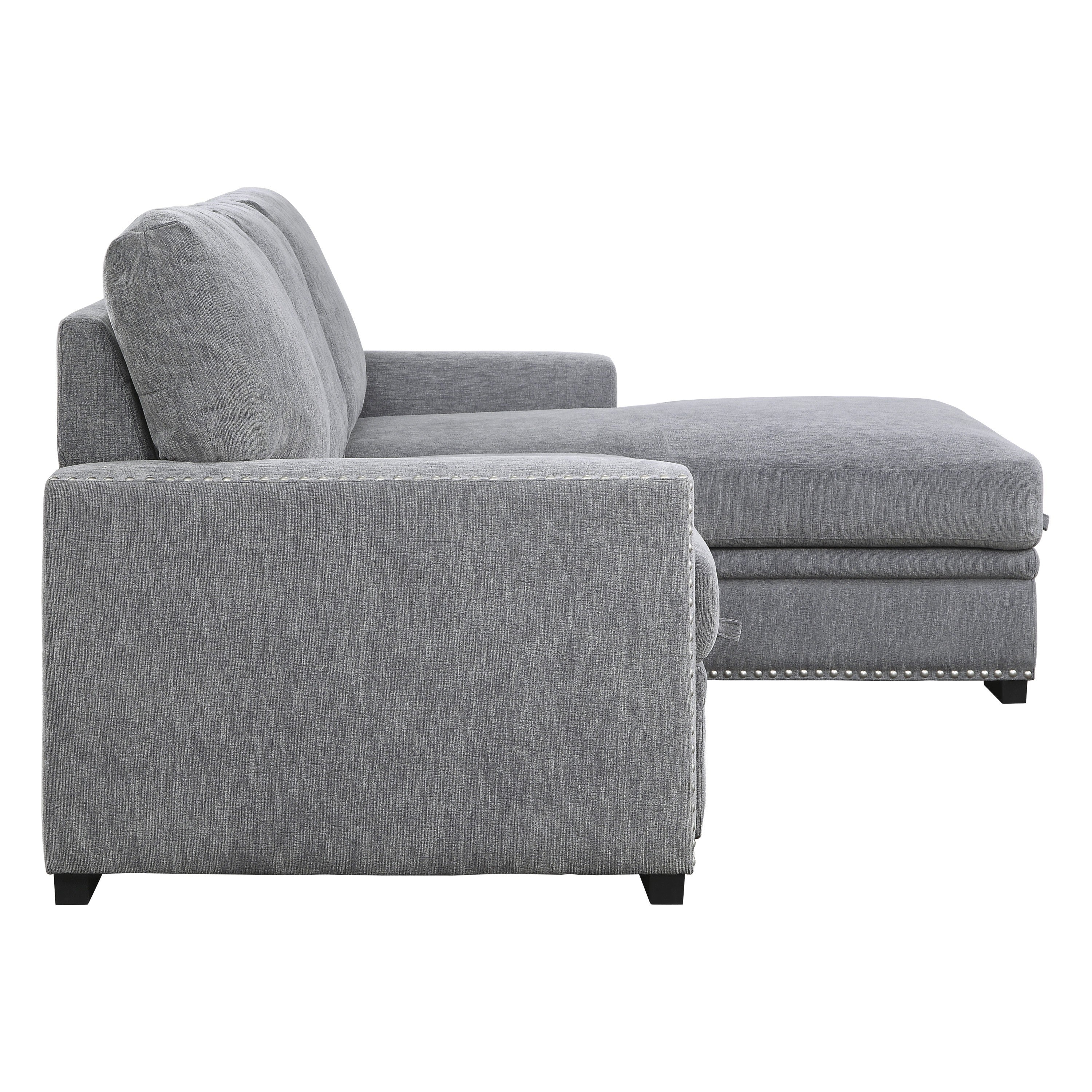 Homelegance 9468DG*2RC2L (2)2-Piece Sectional with Pull-out Bed