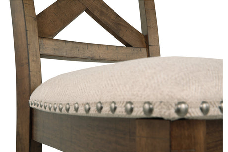 Moriville Grayish Brown Counter Height Chairs, Set of 2 from Ashley - Luna Furniture