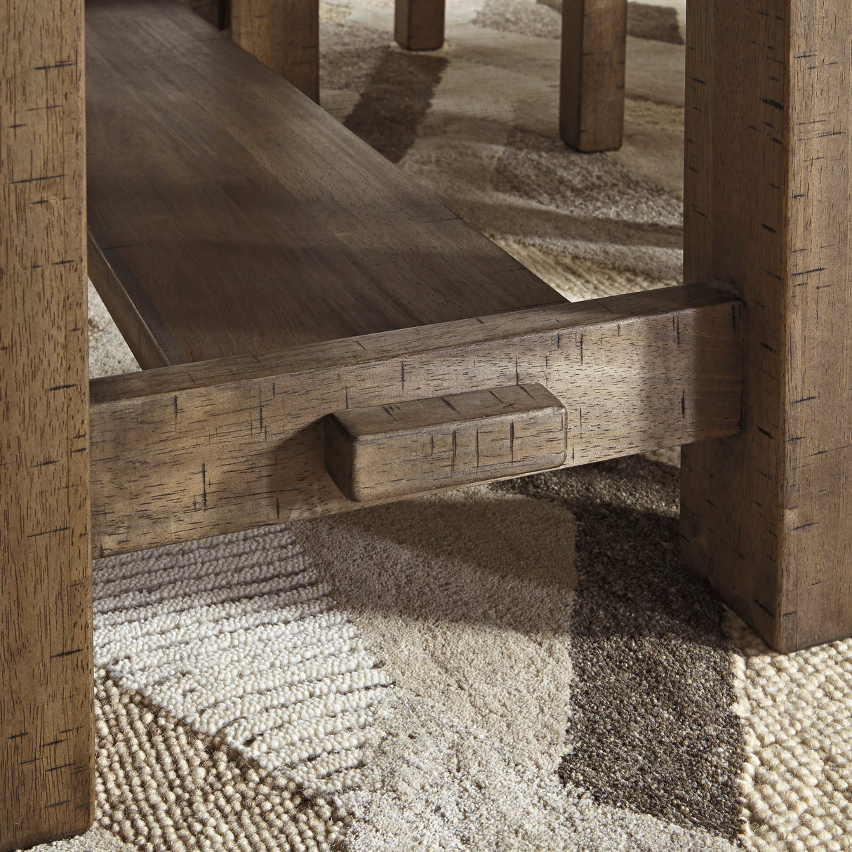 Moriville Grayish Brown Counter Height Set from Ashley - Luna Furniture