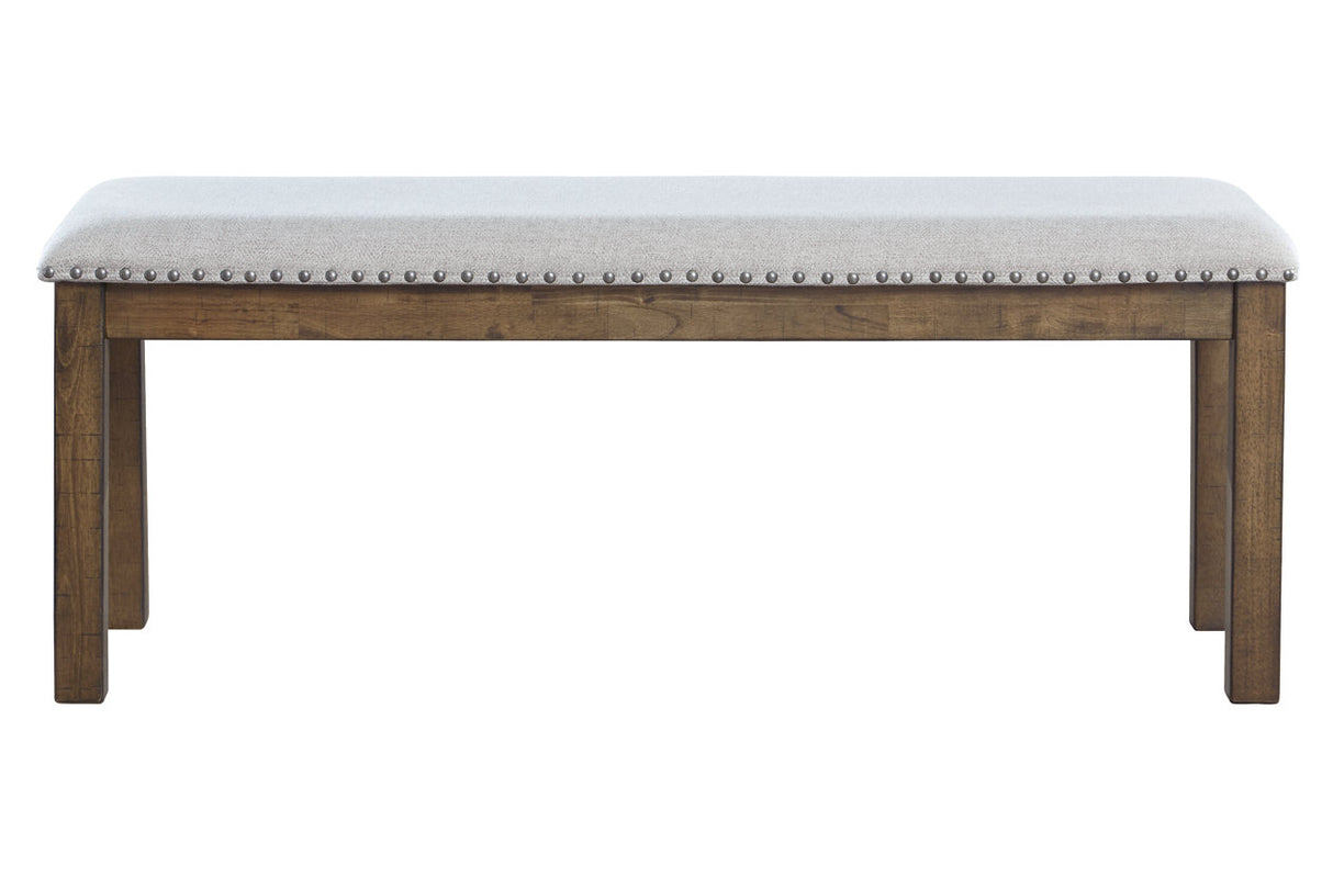 Moriville Grayish Brown Dining Bench from Ashley - Luna Furniture