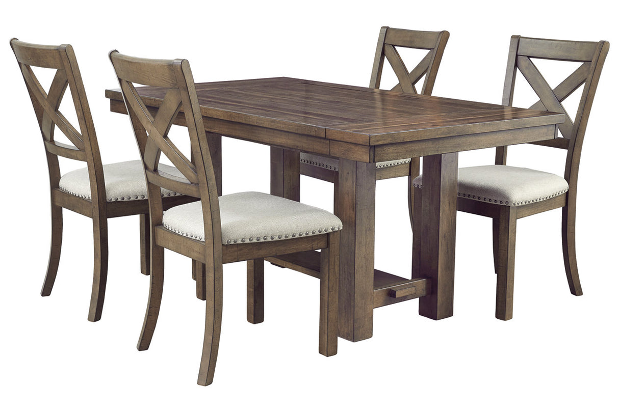 Moriville Grayish Brown Dining Extension Table from Ashley - Luna Furniture