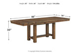 Moriville Grayish Brown Dining Extension Table from Ashley - Luna Furniture