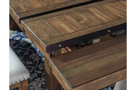 Moriville Grayish Brown Dining Extension Table from Ashley - Luna Furniture