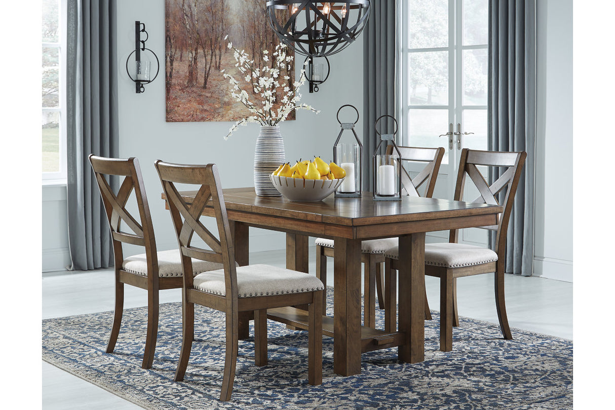 Moriville Grayish Brown Dining Extension Table from Ashley - Luna Furniture