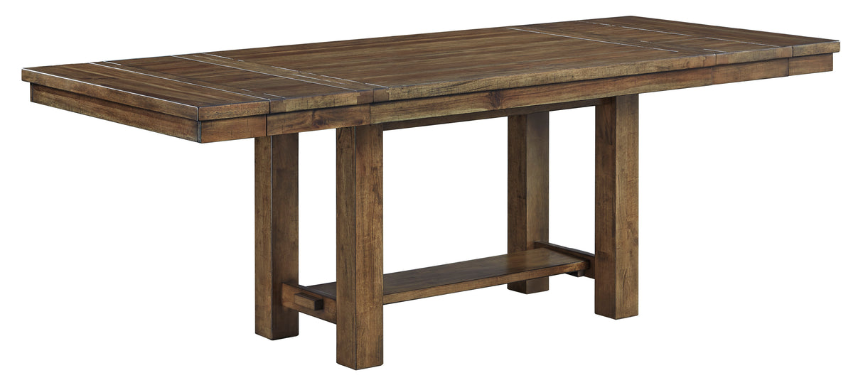 Moriville Grayish Brown Dining Extension Table from Ashley - Luna Furniture