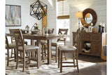 Moriville Grayish Brown Dining Server from Ashley - Luna Furniture