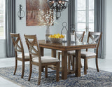 Moriville Grayish Brown Extendable Dining Set from Ashley - Luna Furniture