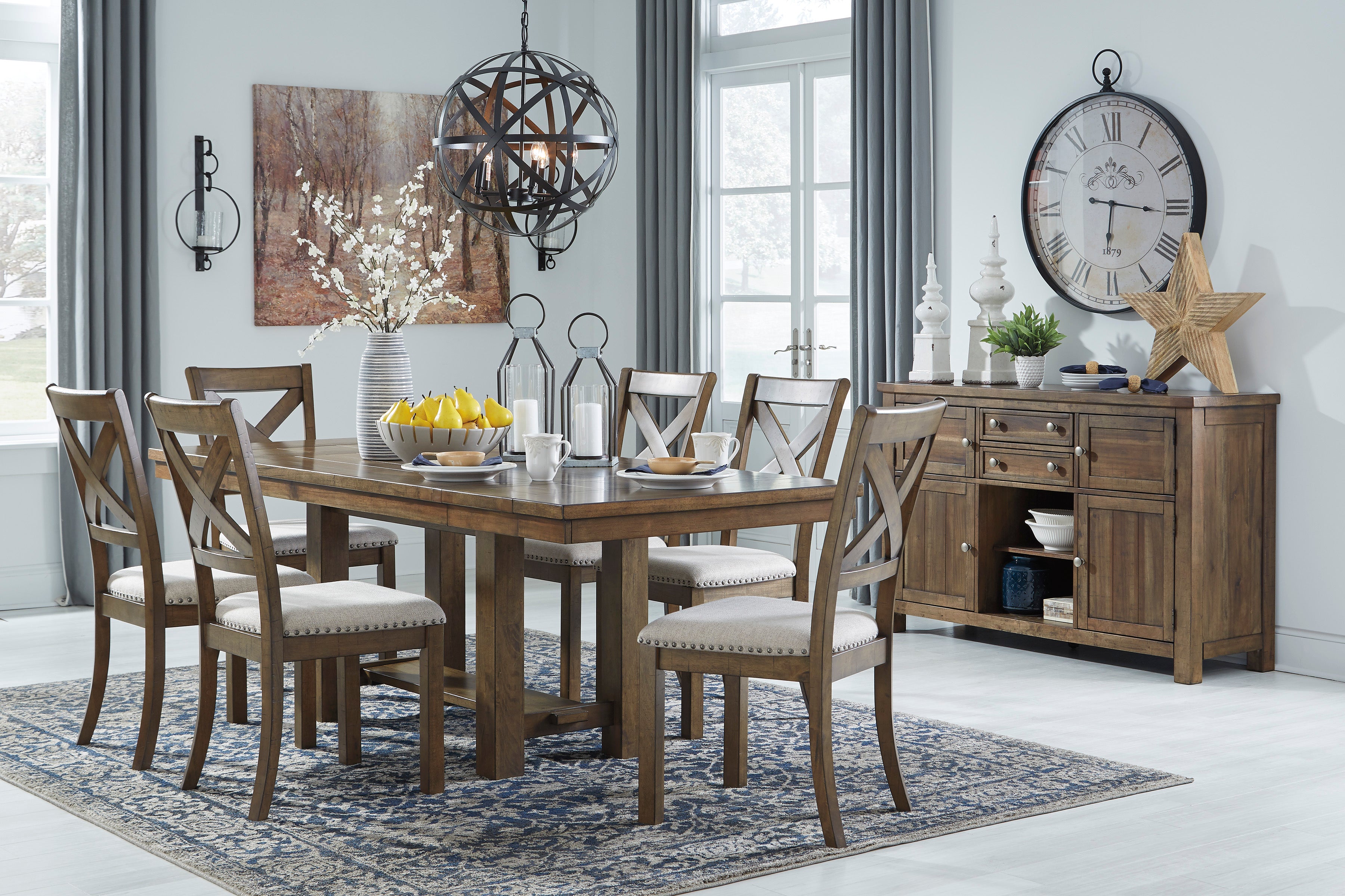 Ashley Moriville Grayish Brown Dining Room Set - Luna Furniture