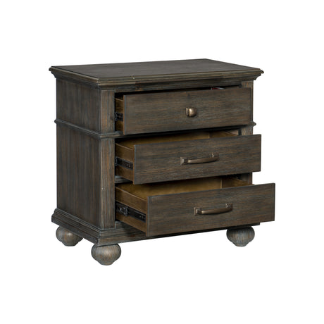 Motsinger Brown Nightstand from Homelegance - Luna Furniture