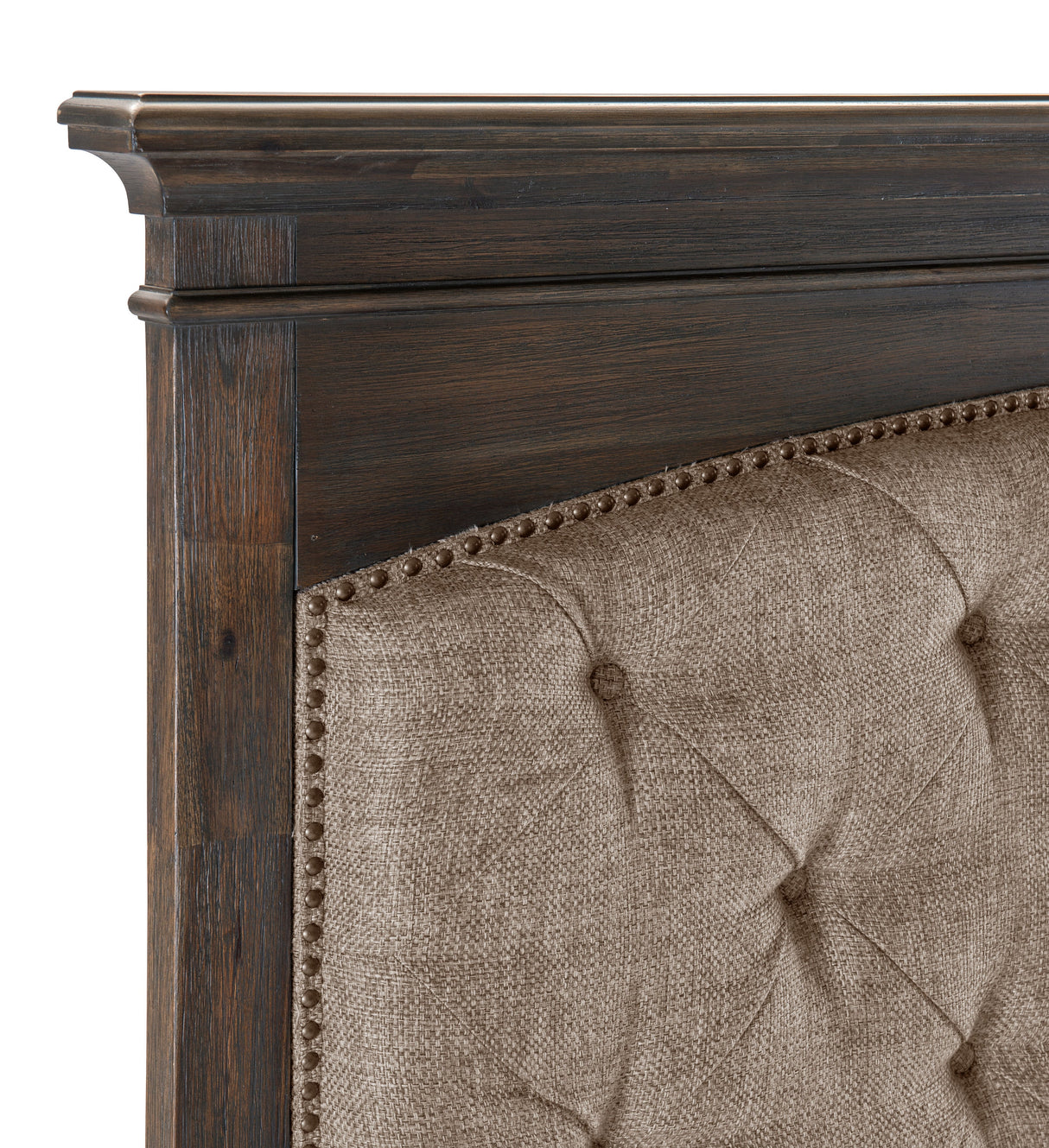 Motsinger Brown Queen Upholstered Panel Bed from Homelegance - Luna Furniture