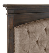 Motsinger Brown Queen Upholstered Panel Bed from Homelegance - Luna Furniture