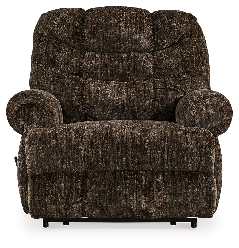 Movie Man Chocolate Recliner from Ashley - Luna Furniture