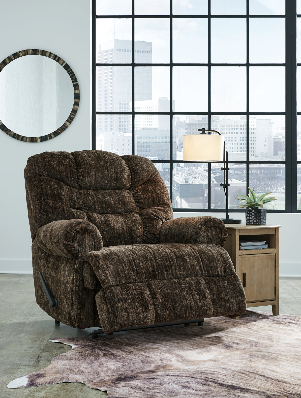 Movie Man Chocolate Recliner from Ashley - Luna Furniture