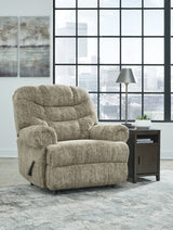 Movie Man Taupe Recliner from Ashley - Luna Furniture
