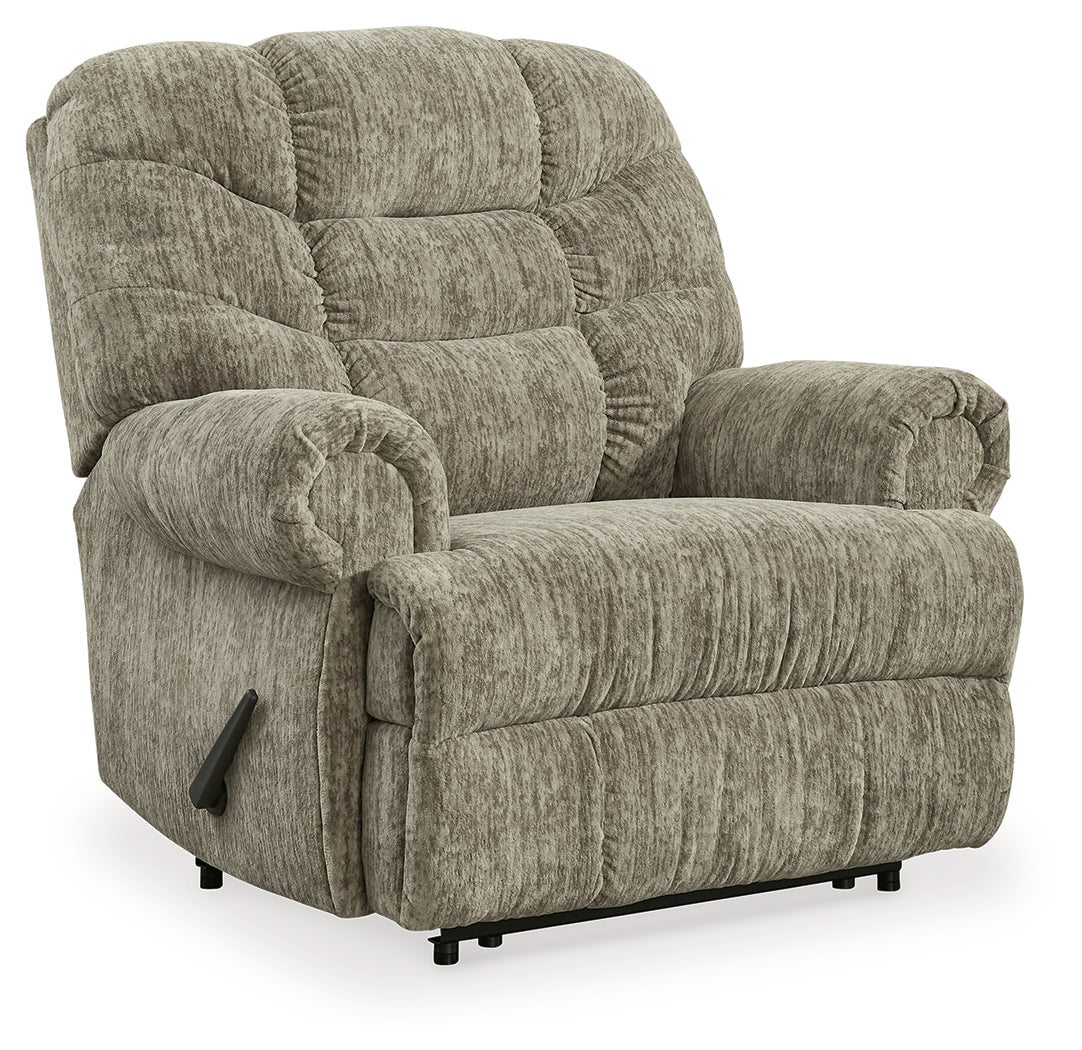 Movie Man Taupe Recliner from Ashley - Luna Furniture