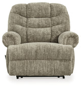 Movie Man Taupe Recliner from Ashley - Luna Furniture