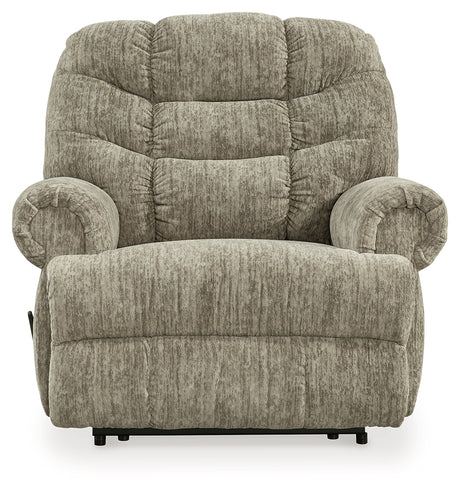 Movie Man Taupe Recliner from Ashley - Luna Furniture