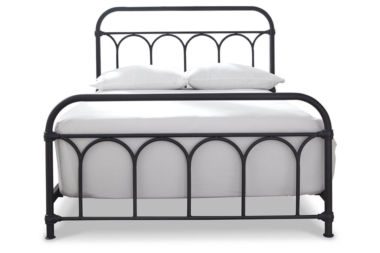 Nashburg Black Full Metal Platform Bed from Ashley - Luna Furniture