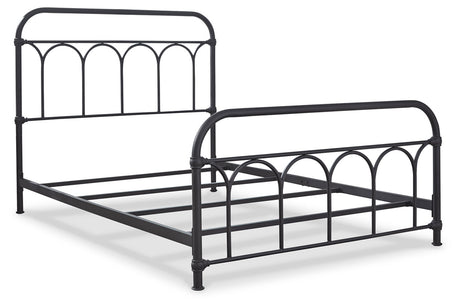 Nashburg Black Full Metal Platform Bed from Ashley - Luna Furniture