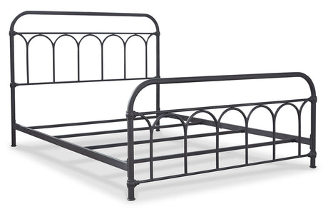 Nashburg Black Queen Metal Platform Bed from Ashley Furniture - Luna Furniture