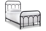 Nashburg Black Twin Metal Platform Bed from Ashley - Luna Furniture