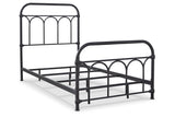 Nashburg Black Twin Metal Platform Bed from Ashley - Luna Furniture