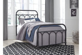 Nashburg Black Twin Metal Platform Bed from Ashley - Luna Furniture