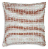 Nashlin White/Rust Pillow (Set of 4) from Ashley Furniture - Luna Furniture