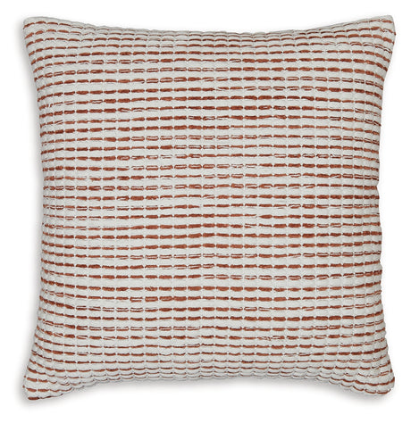Nashlin White/Rust Pillow (Set of 4) from Ashley - Luna Furniture