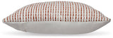 Nashlin White/Rust Pillow (Set of 4) from Ashley Furniture - Luna Furniture