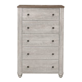 Nashville Antique White/Brown Chest from Homelegance - Luna Furniture