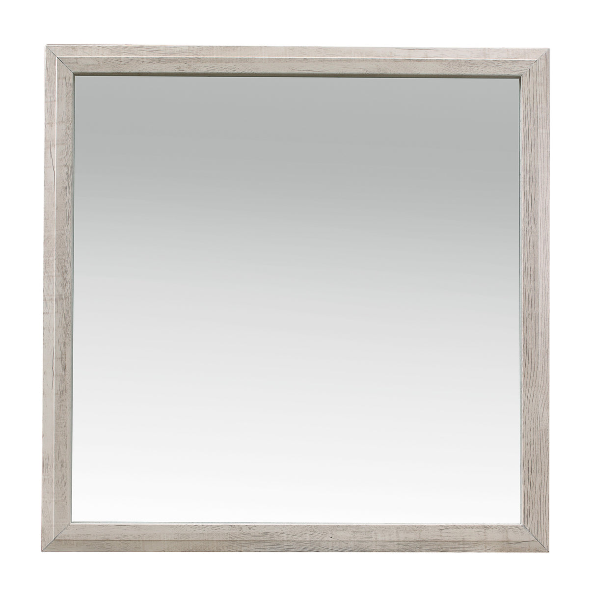 Nashville Antique White/Brown Mirror (Mirror Only) from Homelegance - Luna Furniture