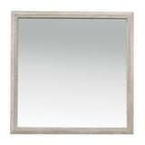 Nashville Antique White/Brown Mirror (Mirror Only) from Homelegance - Luna Furniture